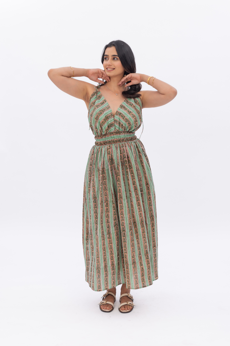 Cinched Tie-Up Midi