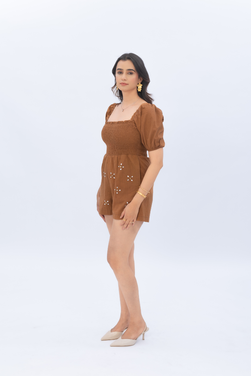 Mirror Bloom Romper - Anasi