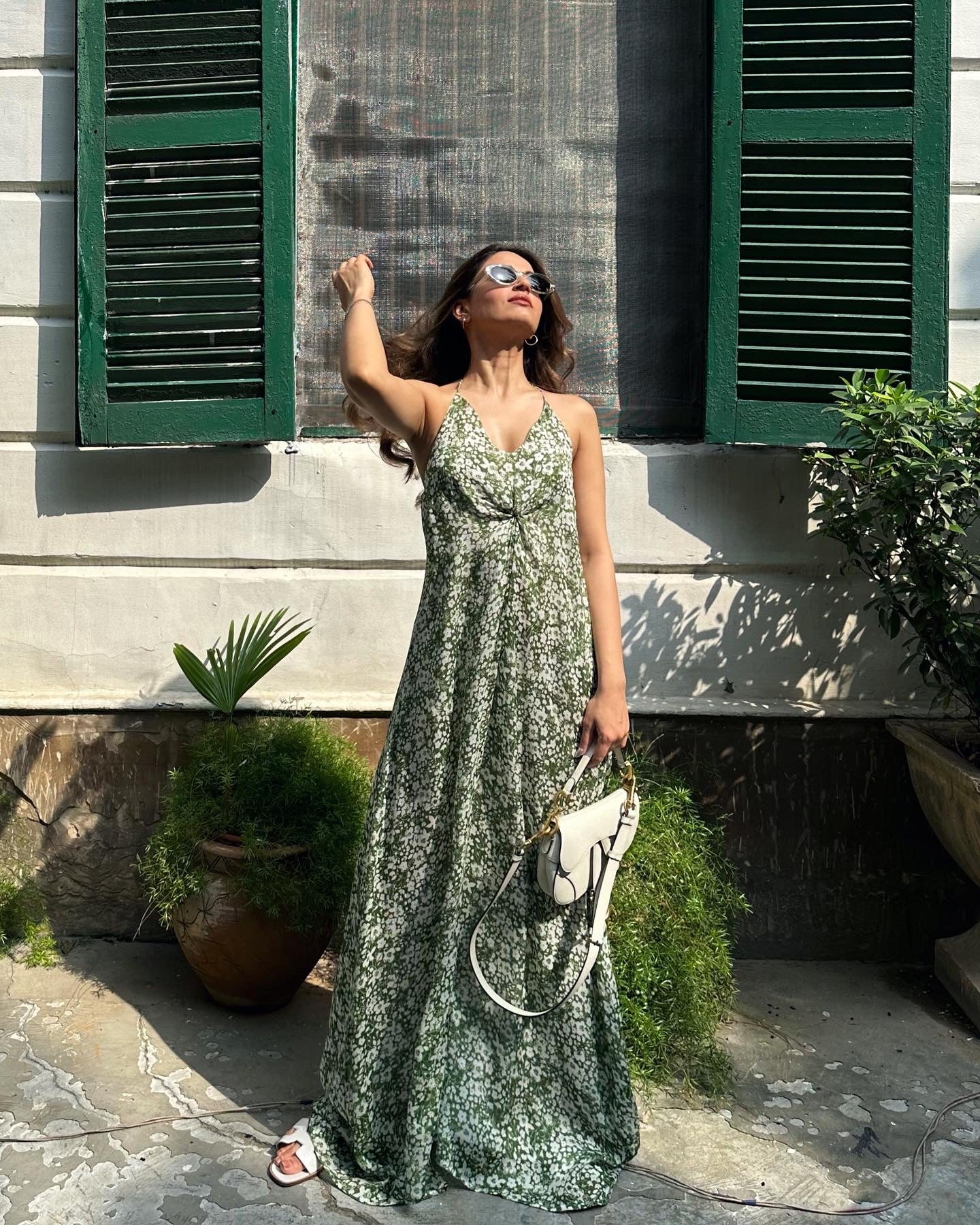 fitted lace wedding dress Cathy Printed Maxi Beach Dress – Anasi L