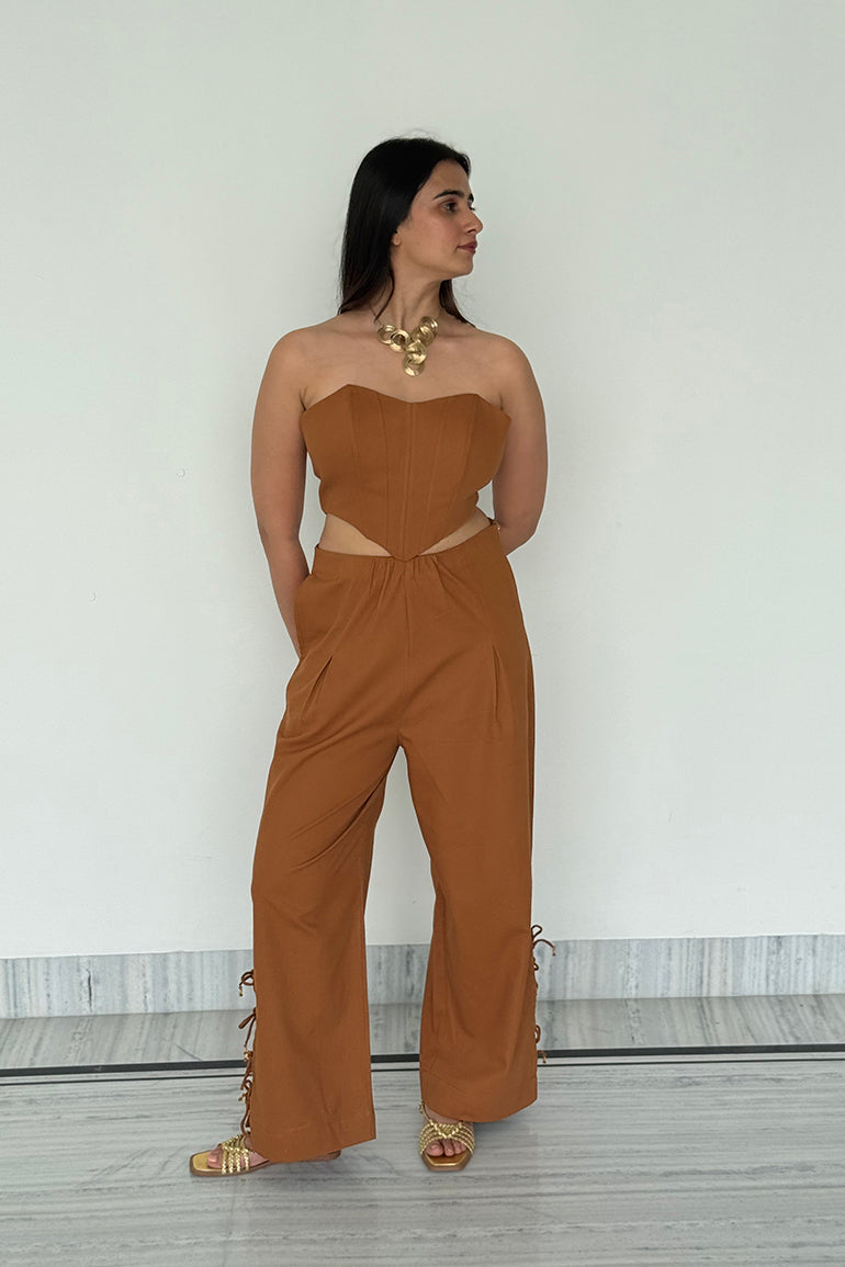 Chocolate Corset Top