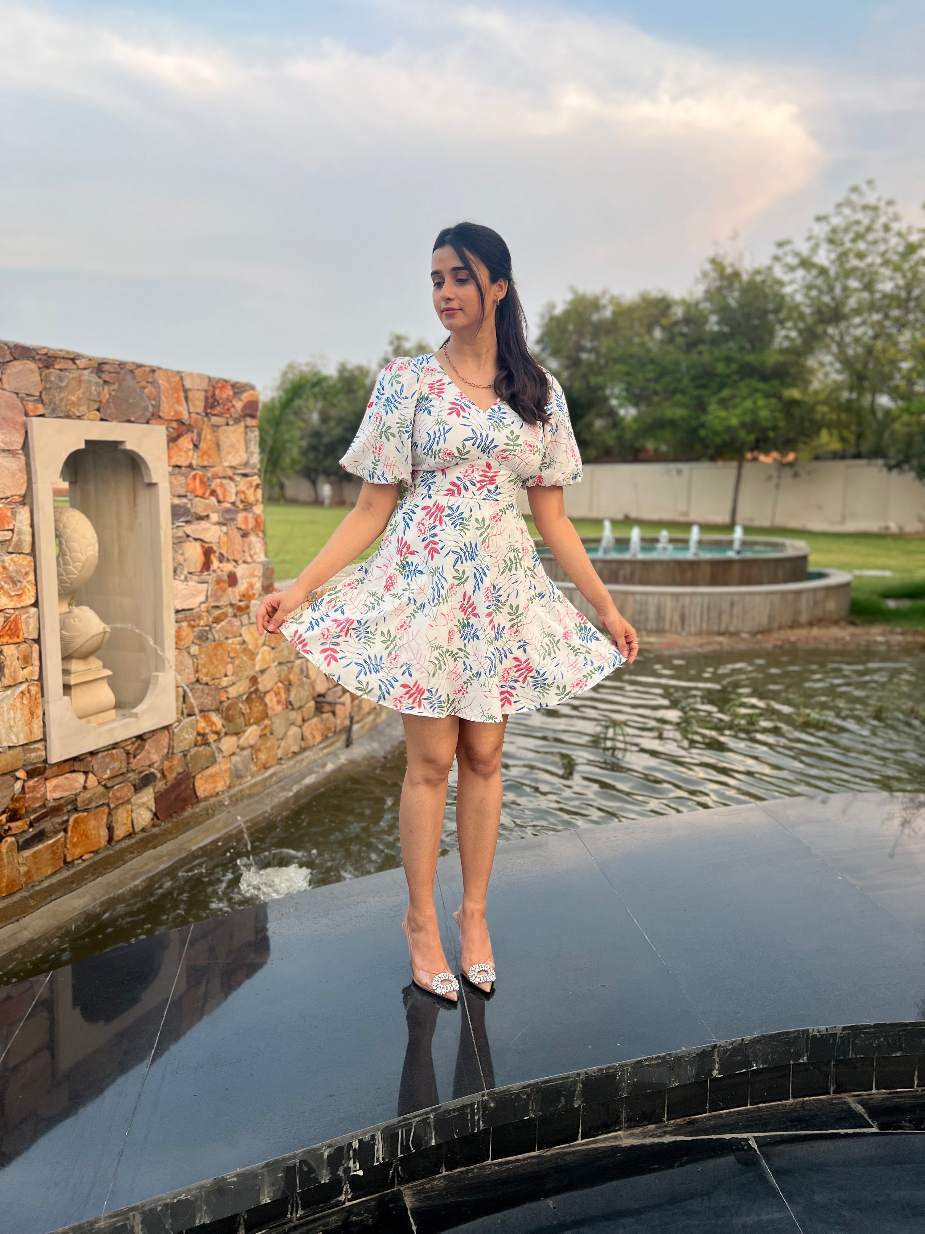 Step In Spring Skater Dress