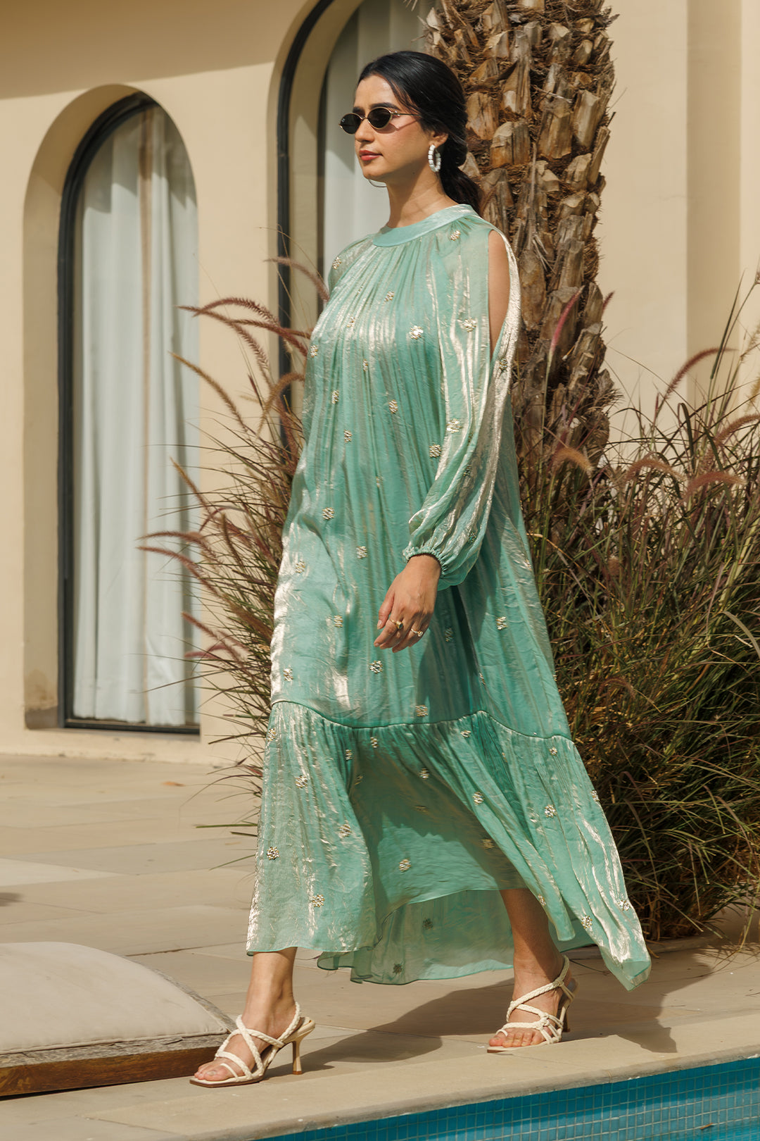Aqua topaz Maxi Dress - 00001_0N5A4465