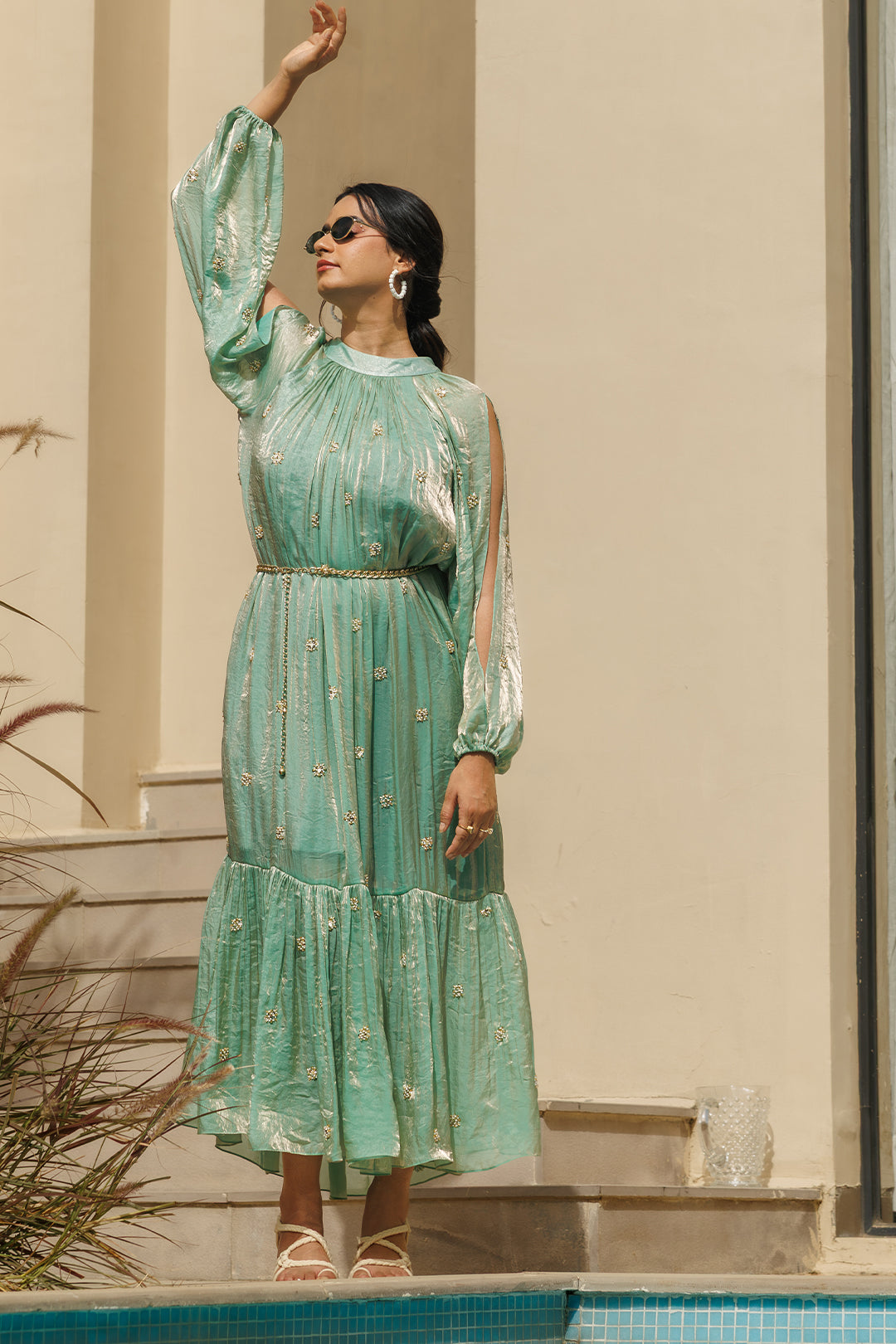 Aqua topaz Maxi Dress - 00005_0N5A4509