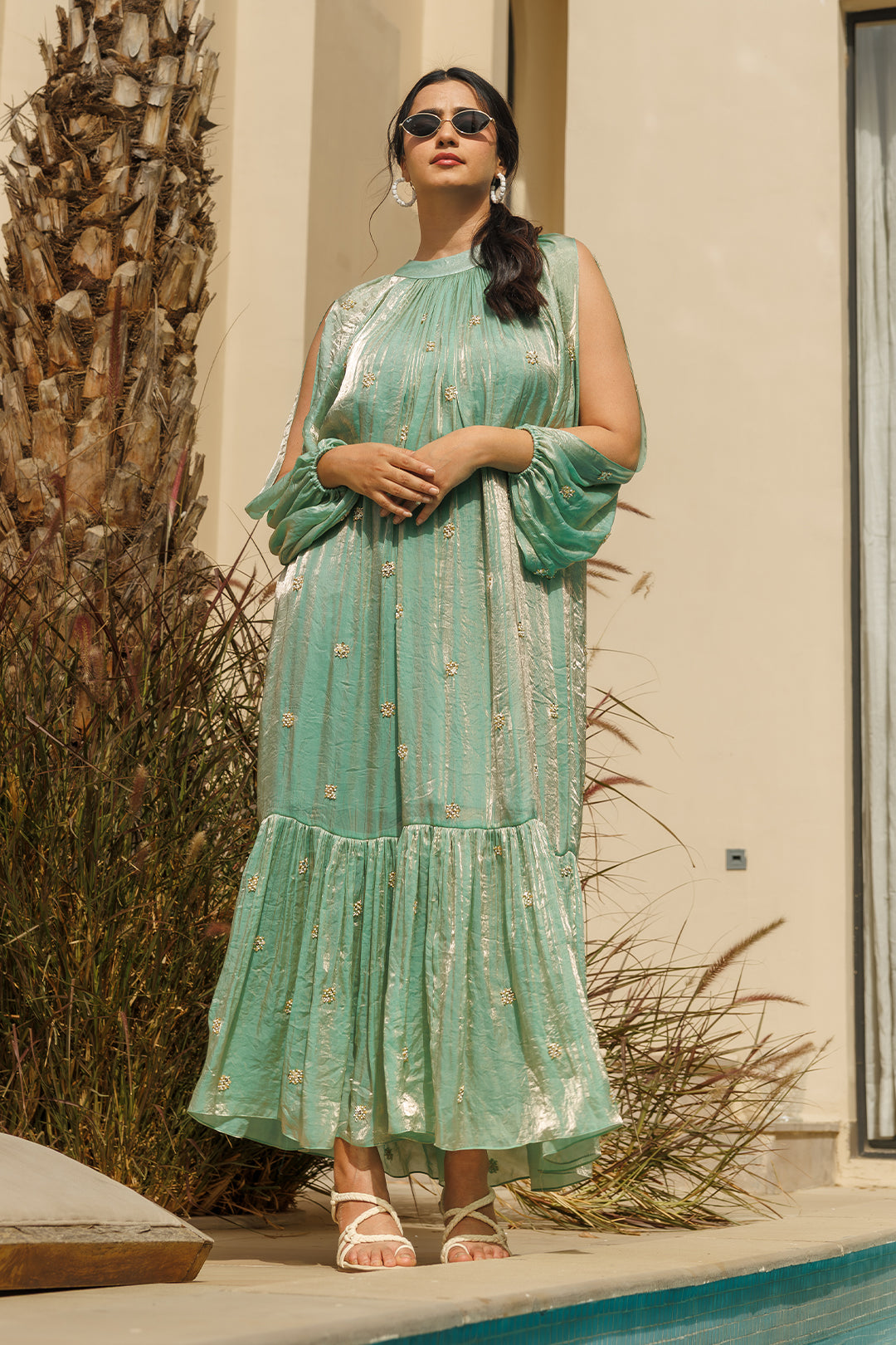 Aqua topaz Maxi Dress - 00006_0N5A4461