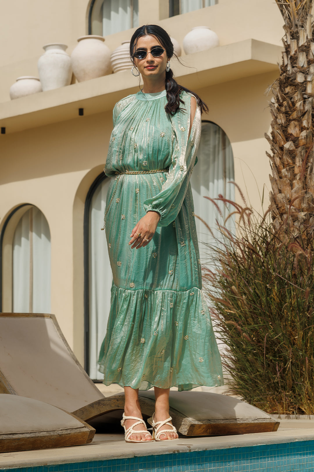 Aqua topaz Maxi Dress - 00006_0N5A4484