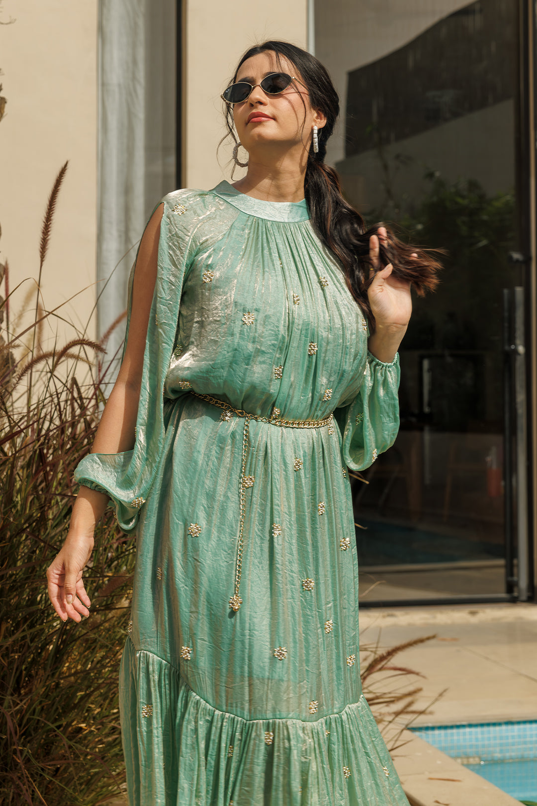 Aqua topaz Maxi Dress - 00007_0N5A4476