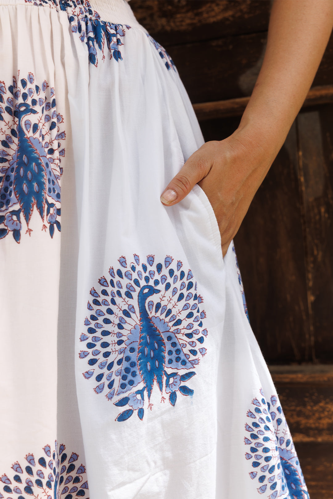 Peacock Maxi Dress - 00012_0N5A4803