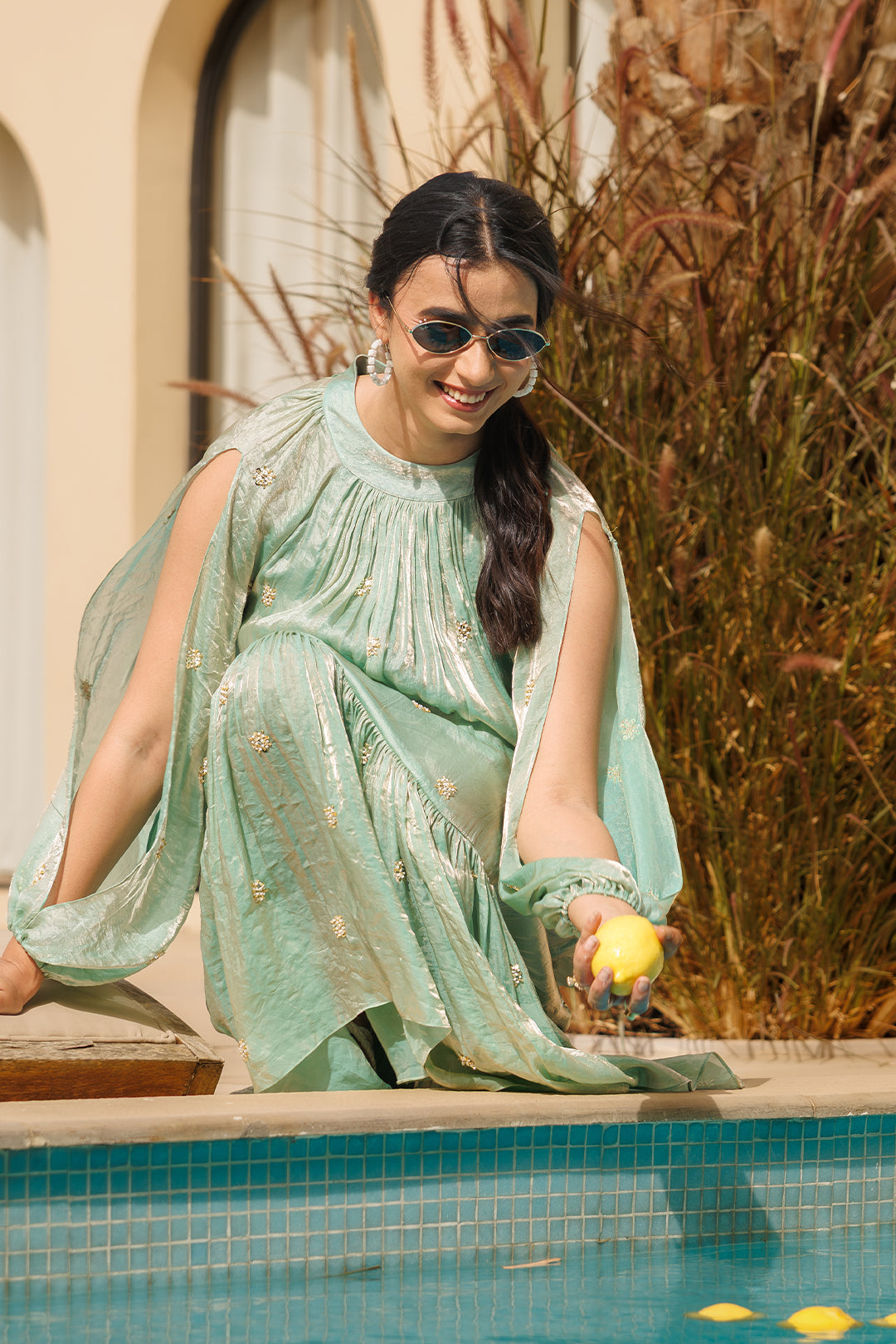 Aqua topaz Maxi Dress - 00013_0N5A4455