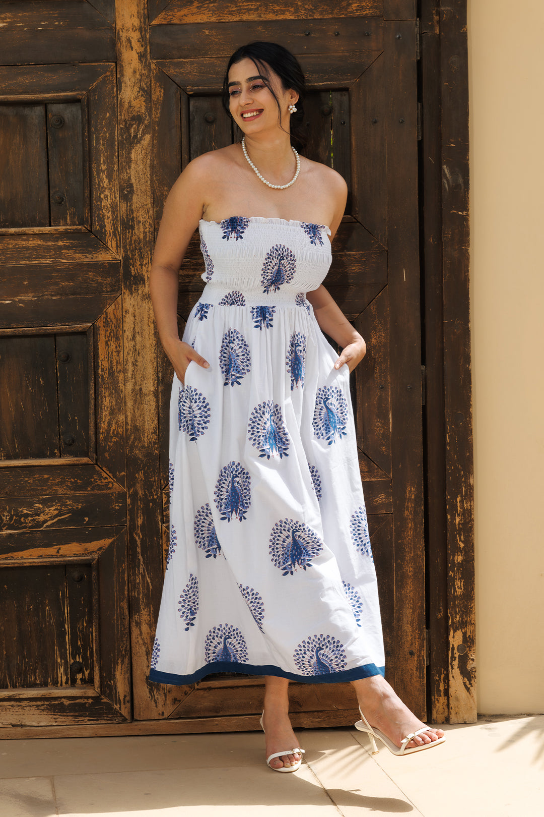 Peacock Maxi Dress - 00013_0N5A4789