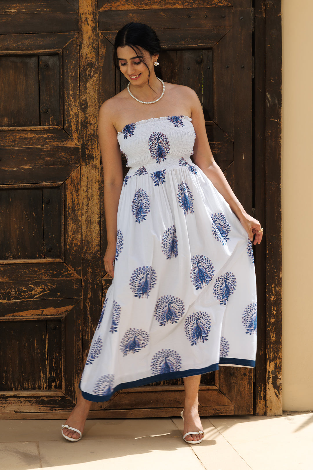Peacock Maxi Dress - 00017_0N5A4790