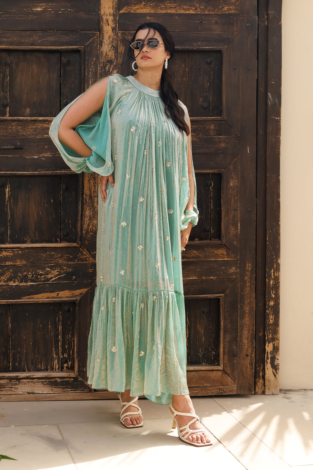 Aqua topaz Maxi Dress - 00018_0N5A4543