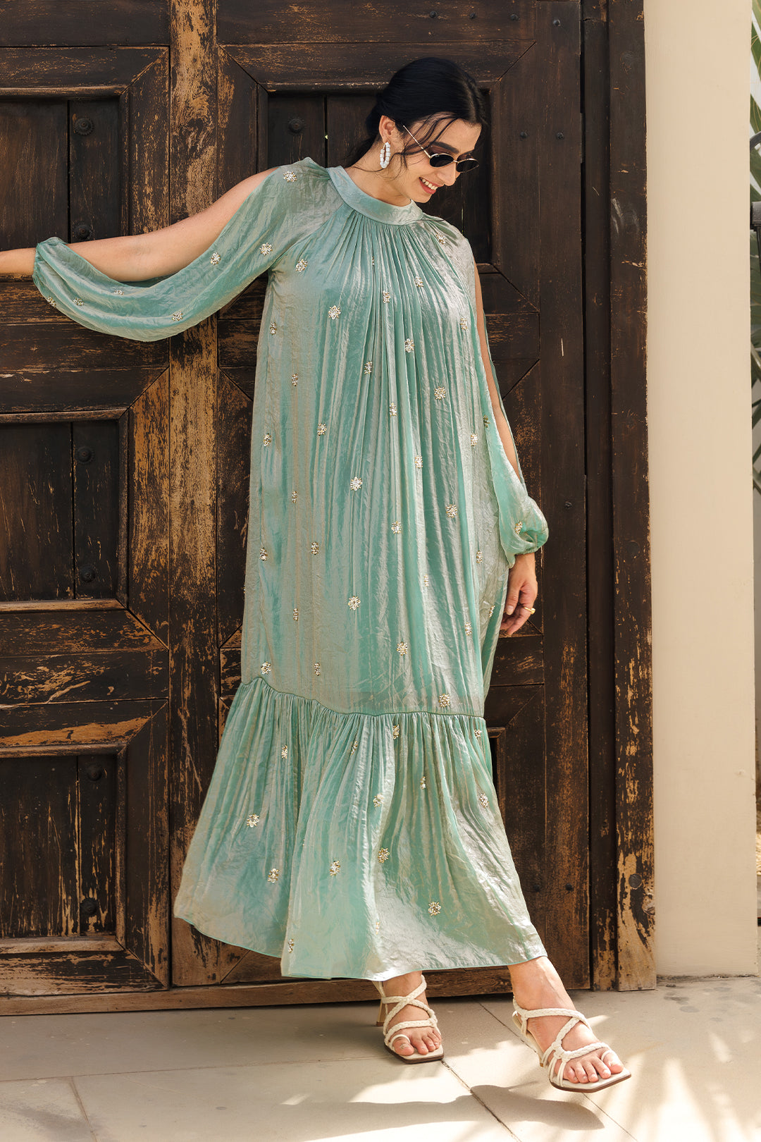 Aqua topaz Maxi Dress - 00019_0N5A4530