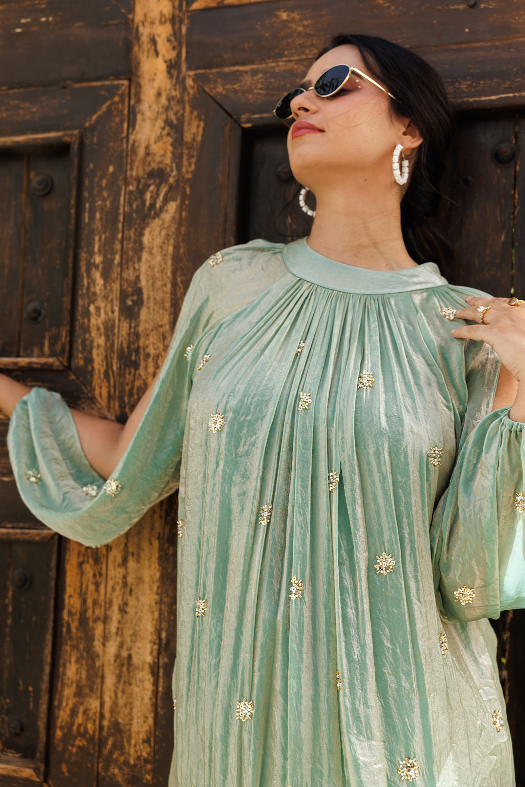 Aqua topaz Maxi Dress - 00020_0N5A4533