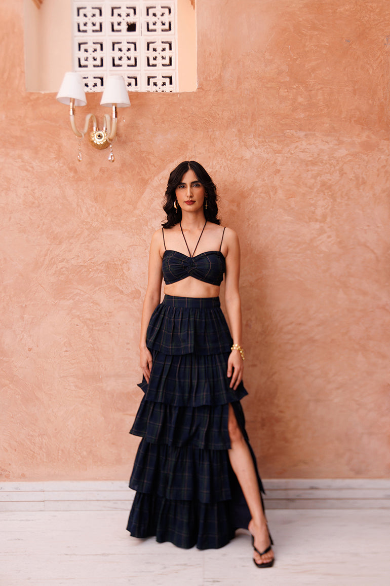 Smoky Quartz Coord Set - top & skirt co-ord set