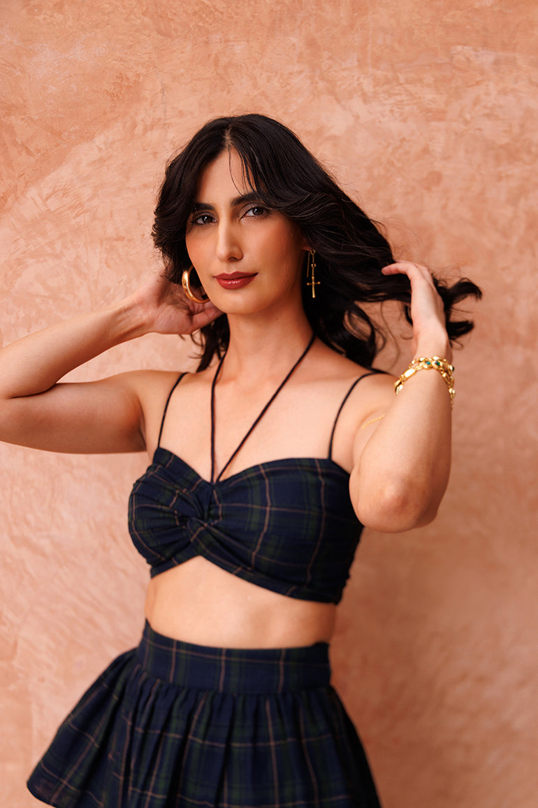 Smoky Quartz Coord Set - top & skirt co-ord set