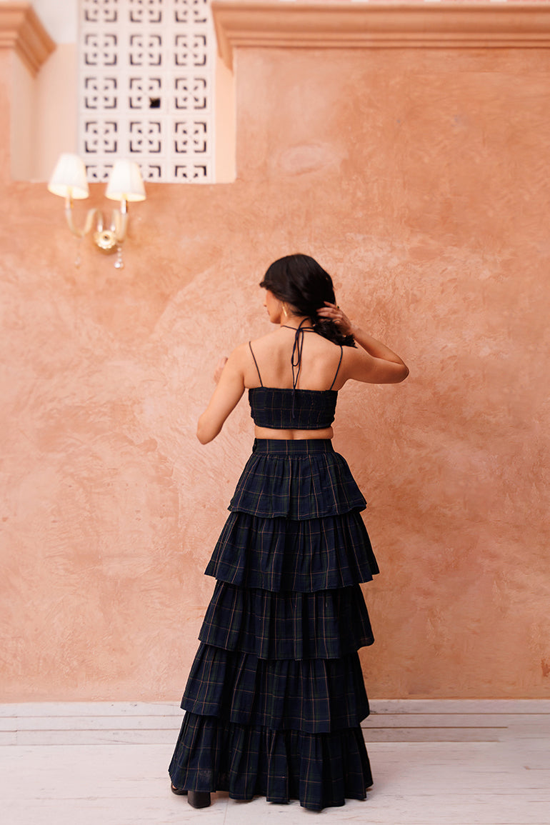 Smoky Quartz Coord Set - top & skirt co-ord set