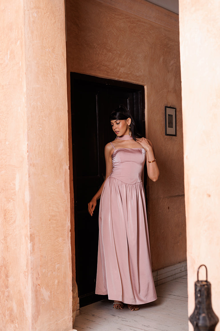 pink diamond dress - corset dress for women