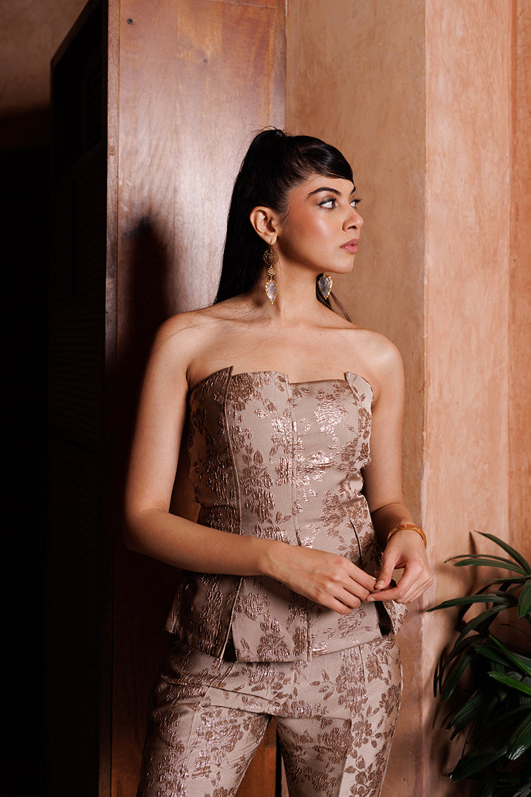 honey quartz set - corset top & pant