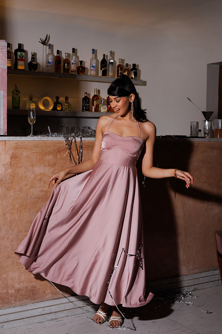 rose quartz dress - pink coset dress