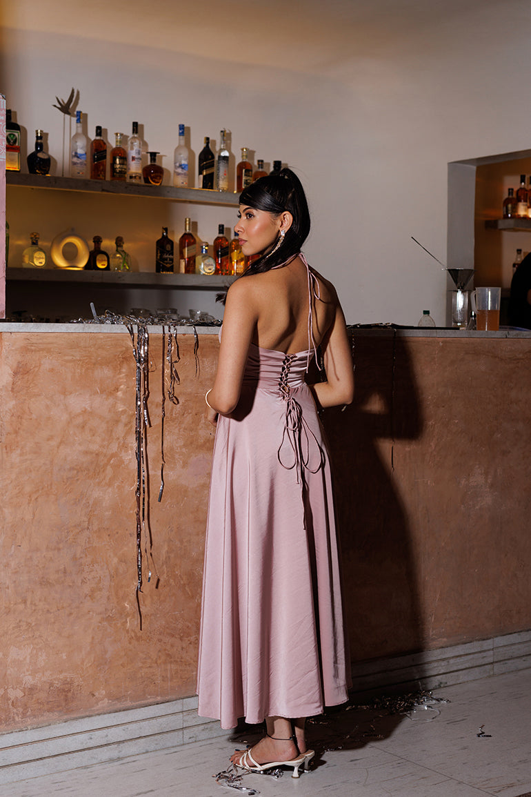 rose quartz dress - pink coset dress