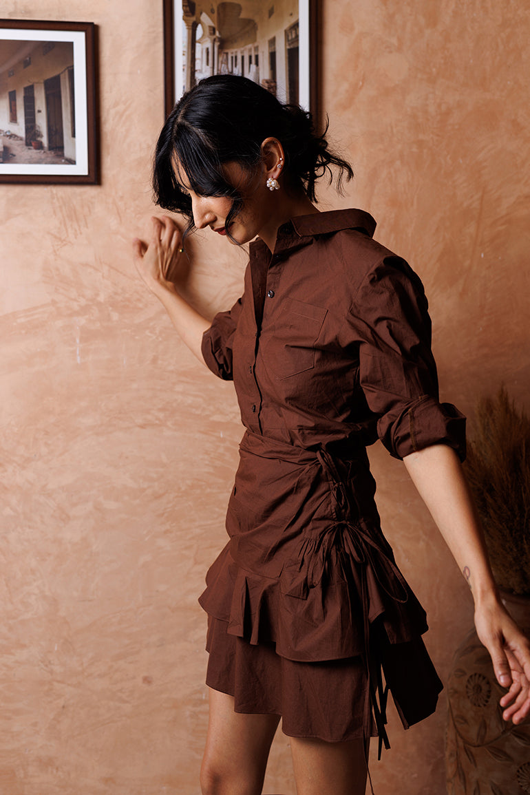 Brown Sapphire Dress - short dresses