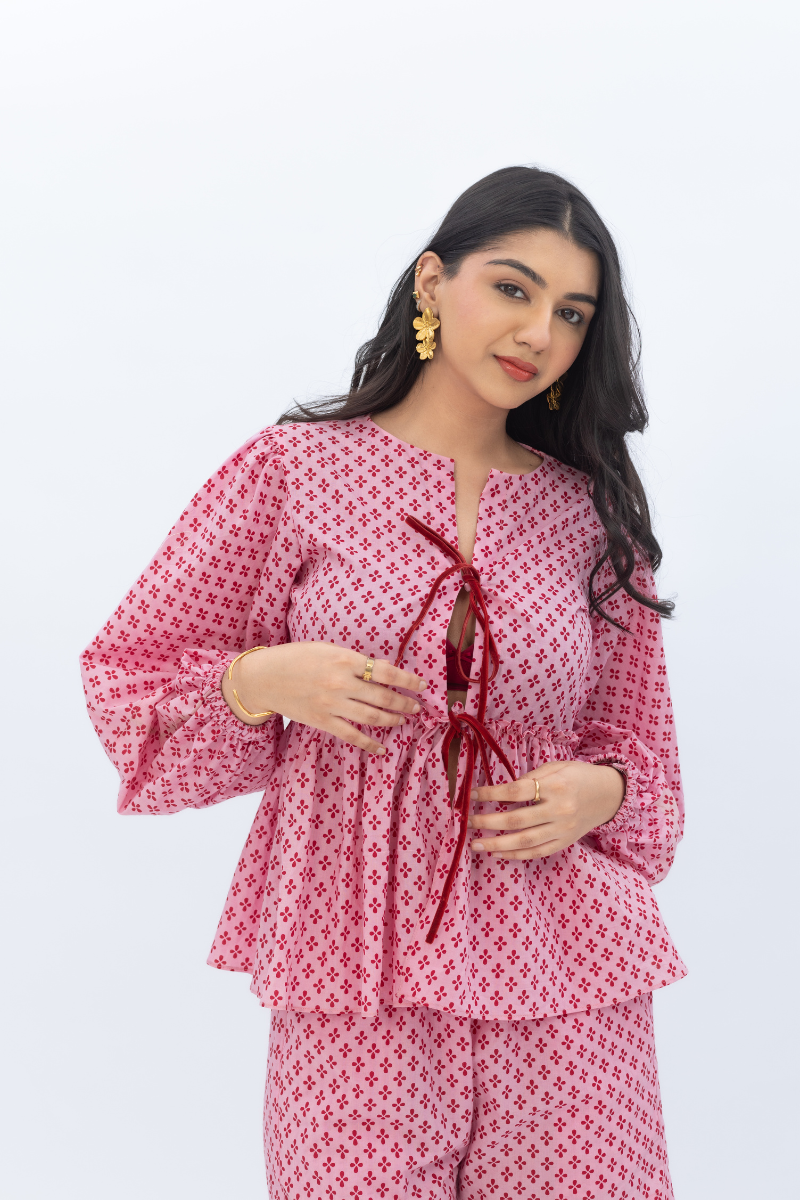 Velvet Peplum Co-ord