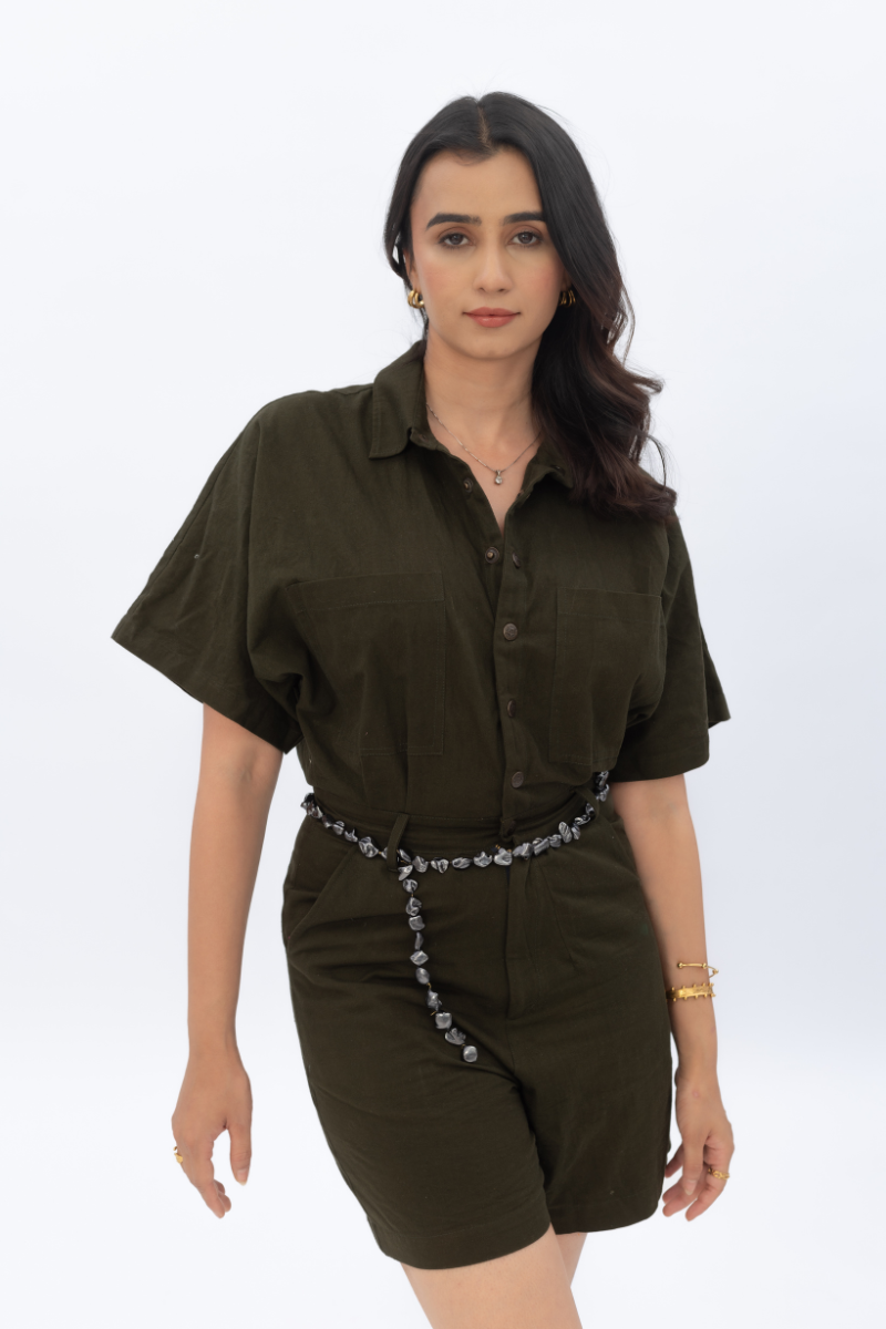 Stoned Belt Romper