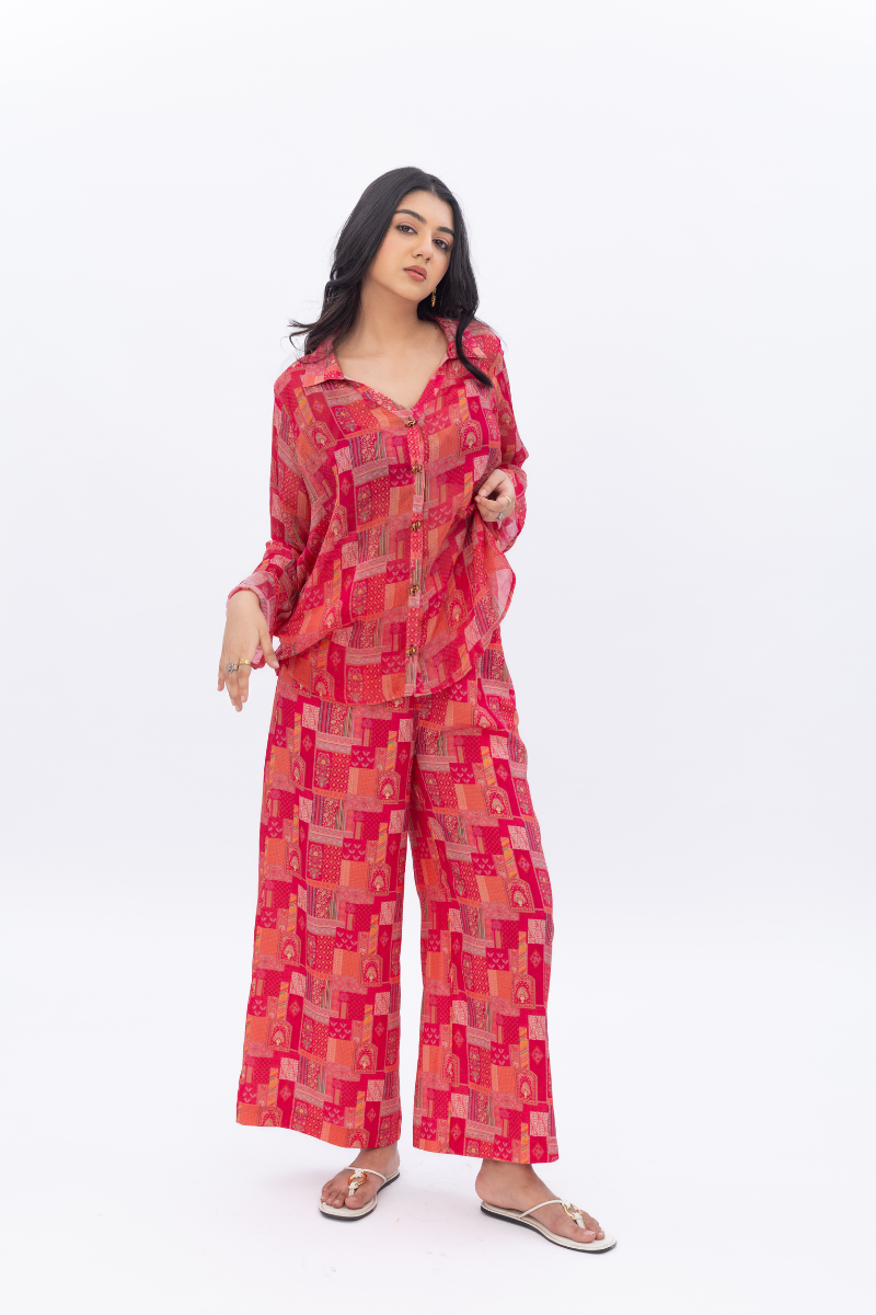 Pearl harbor Chiffon Sunset Set