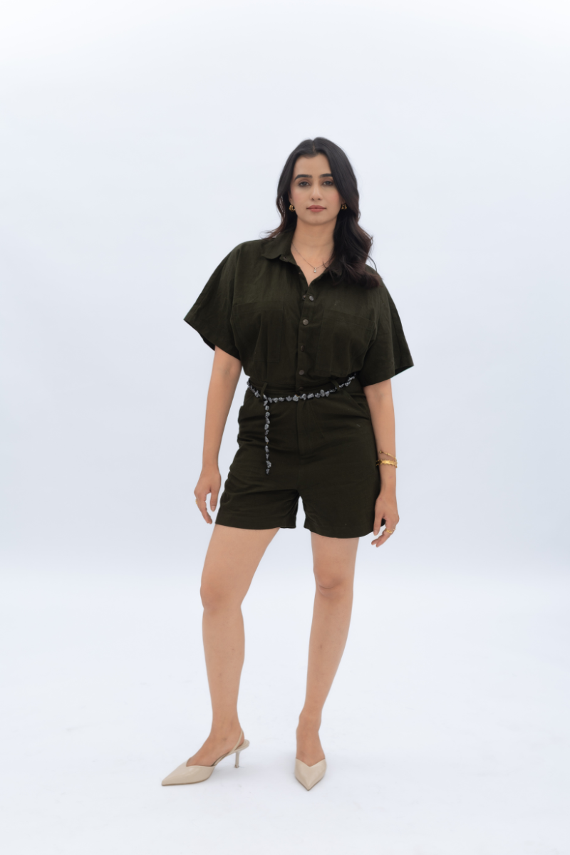 Stoned Belt Romper