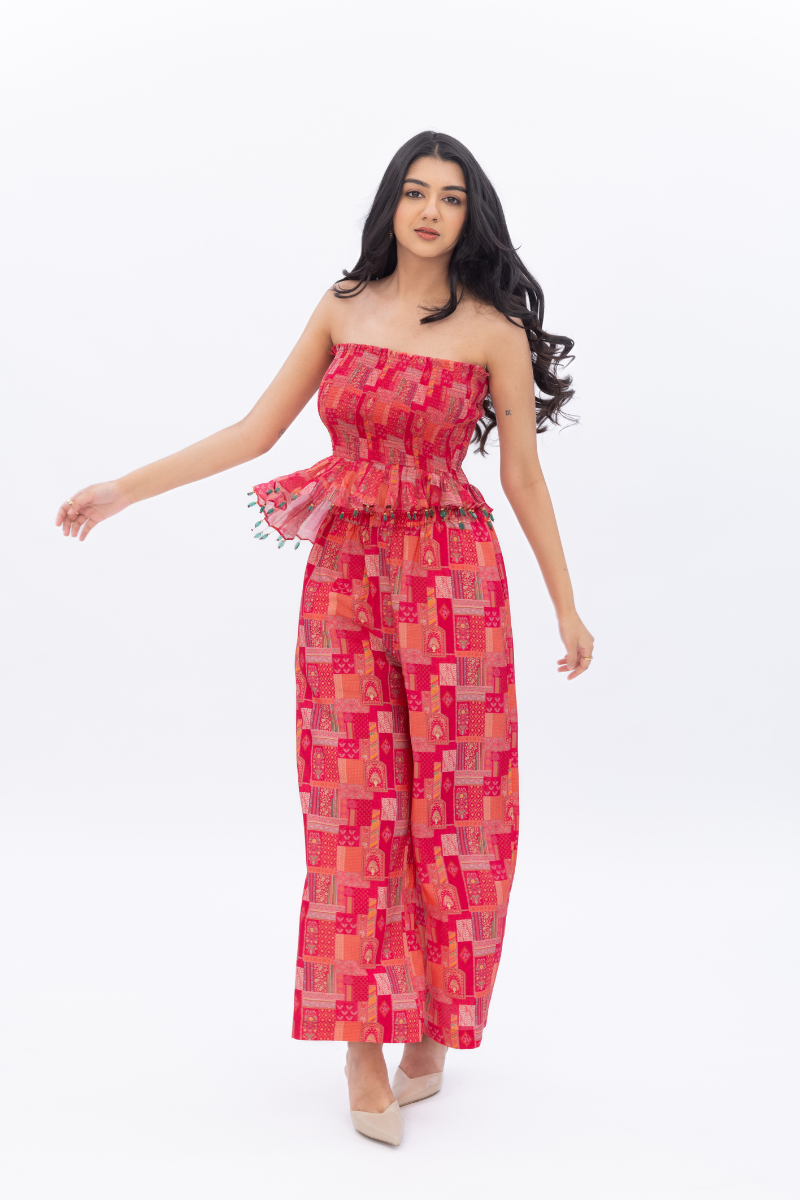 Caprese Smocked Latkan Co Ord