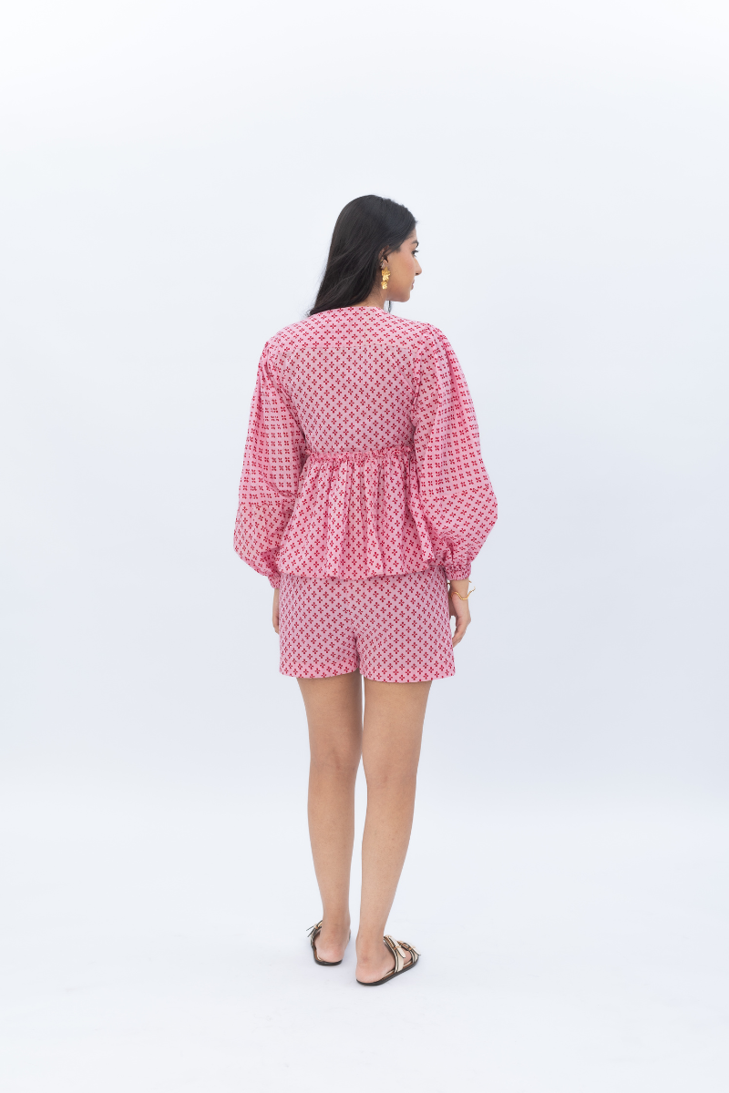 Velvet Peplum Co-ord