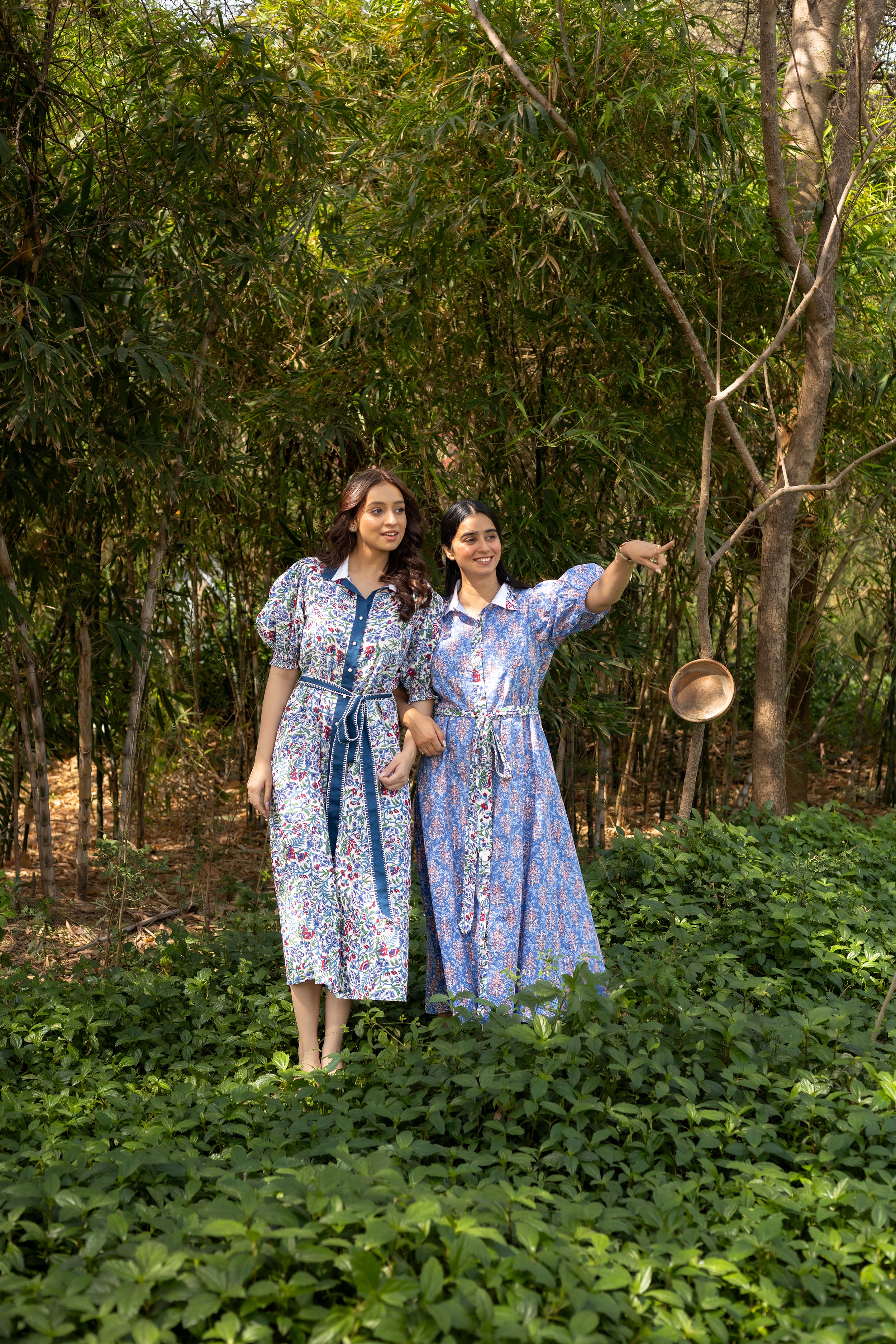 Blossom Breeze Cotton Midi Dress