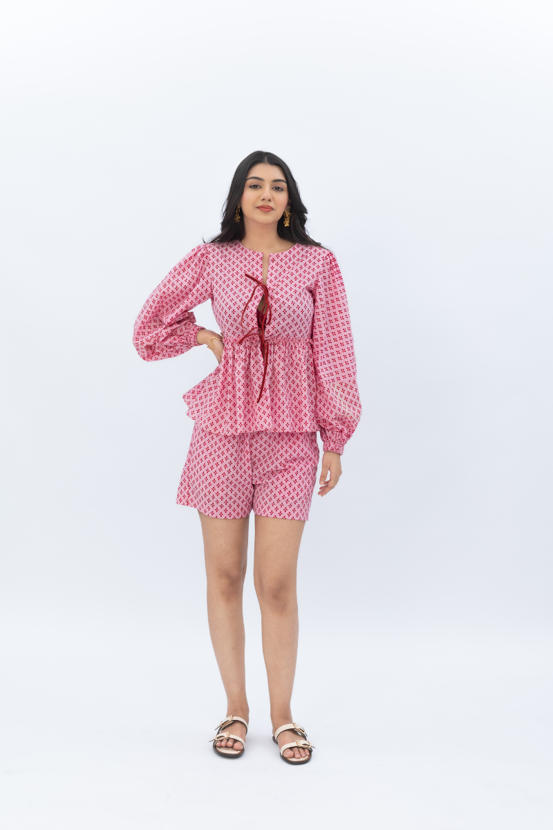 Velvet Peplum Co-ord