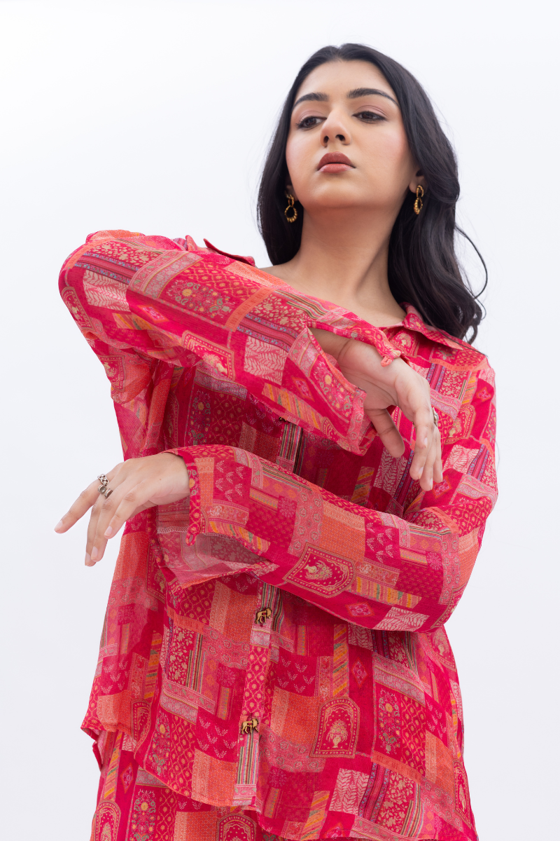 Pearl harbor Chiffon Sunset Set