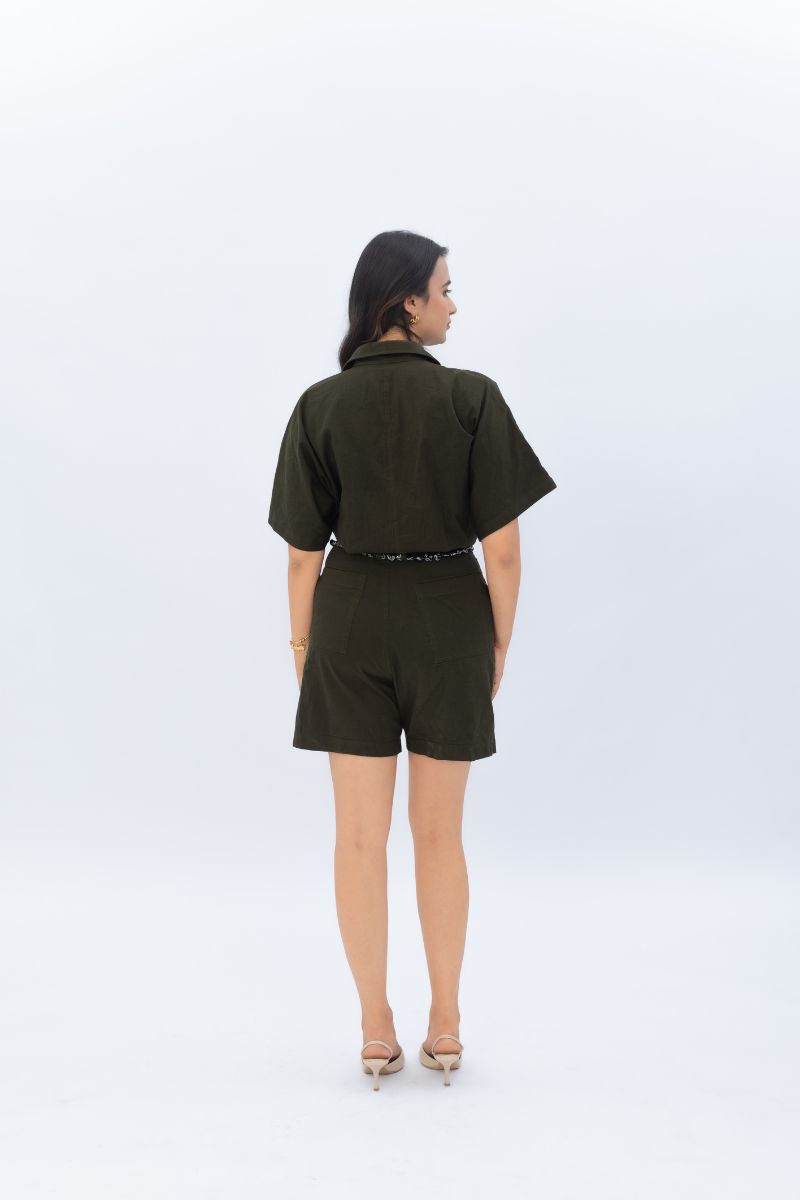 Stoned Belt Romper