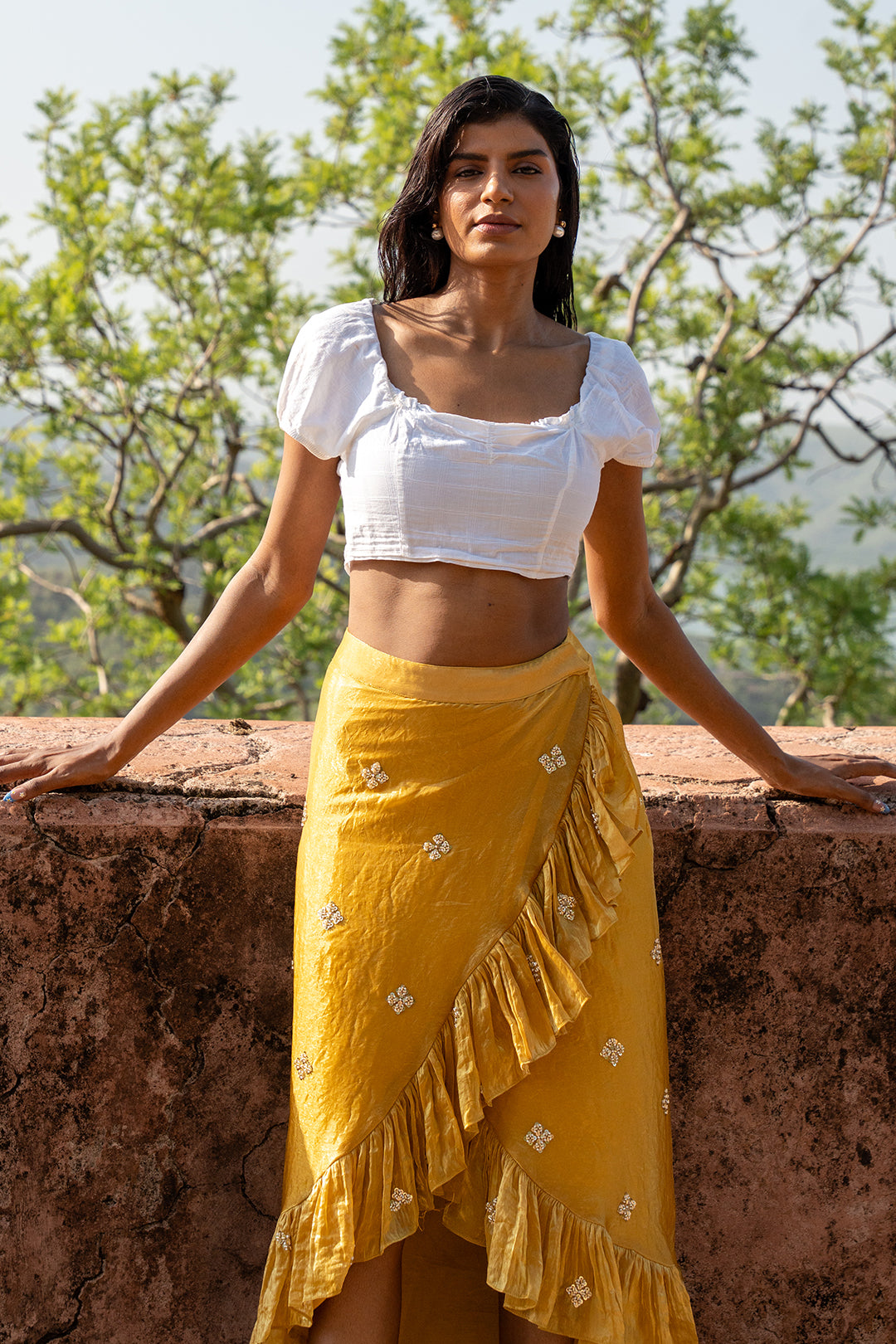 Citrine Wrap Skirt