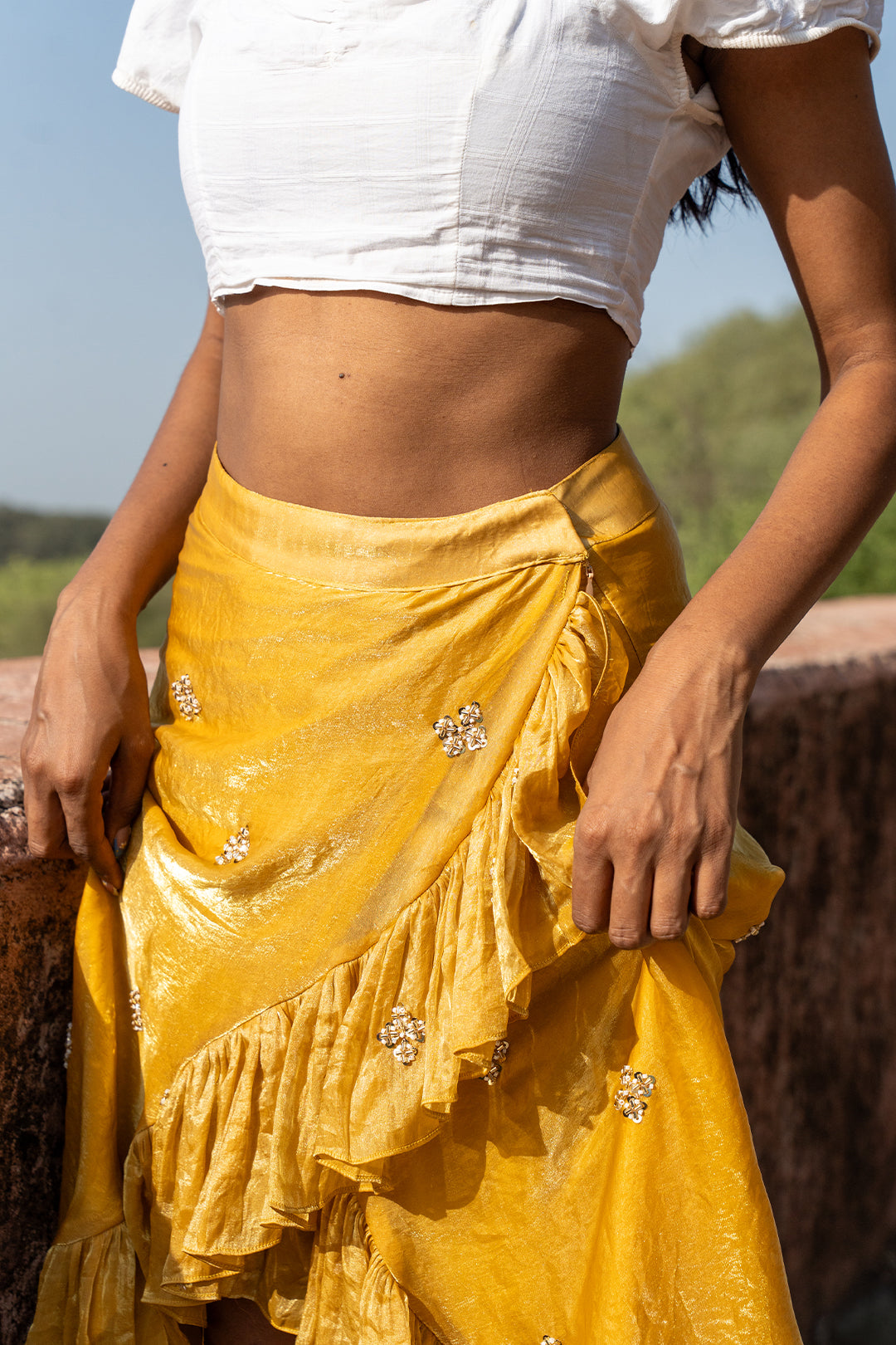 Citrine Wrap Skirt
