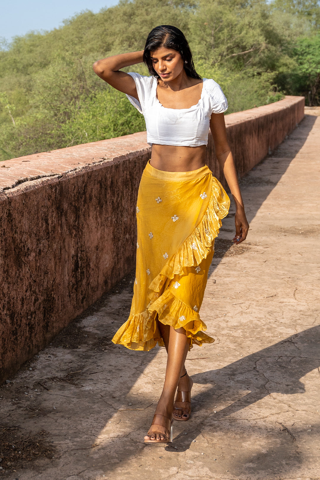 Citrine Wrap Skirt