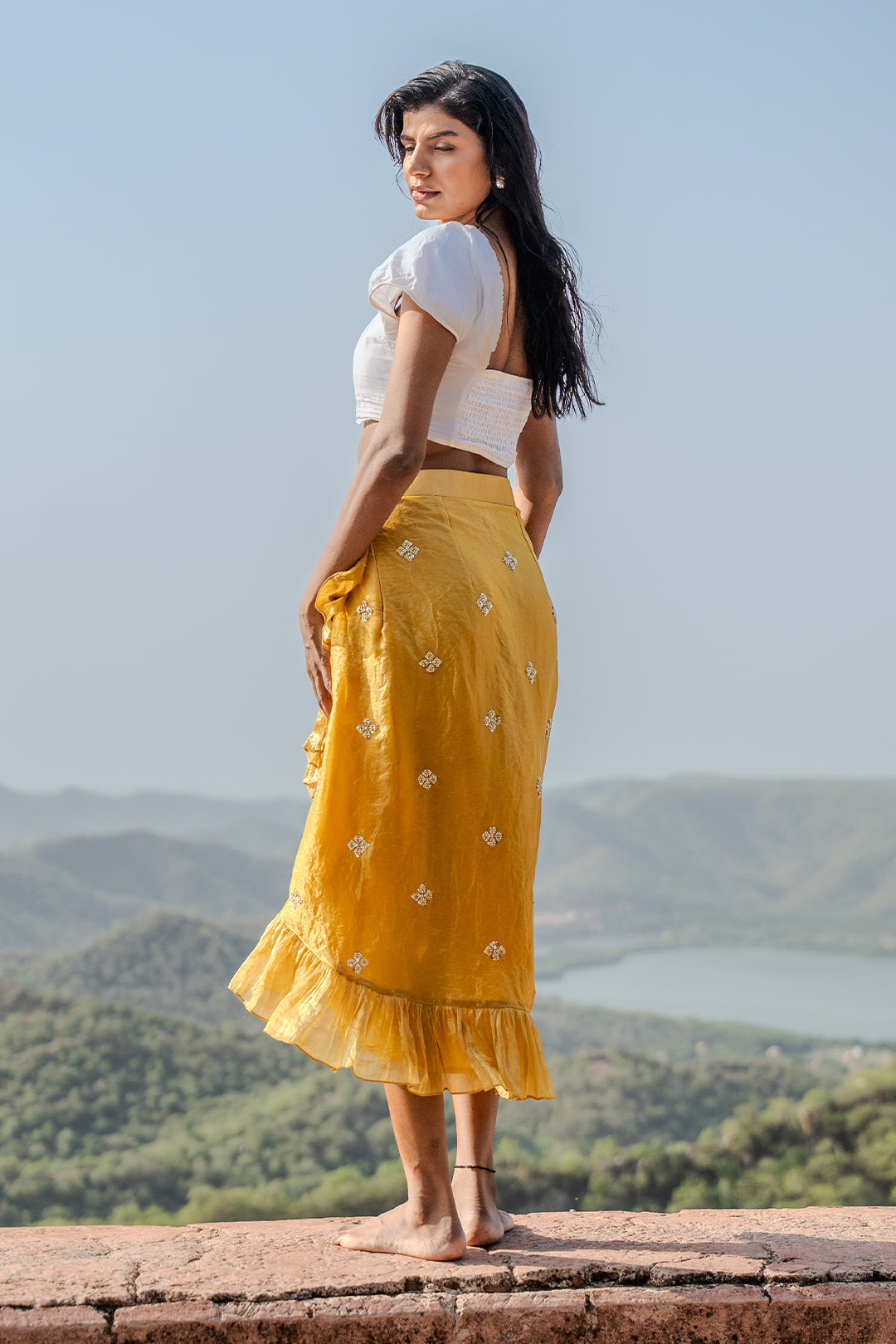 Citrine Wrap Skirt