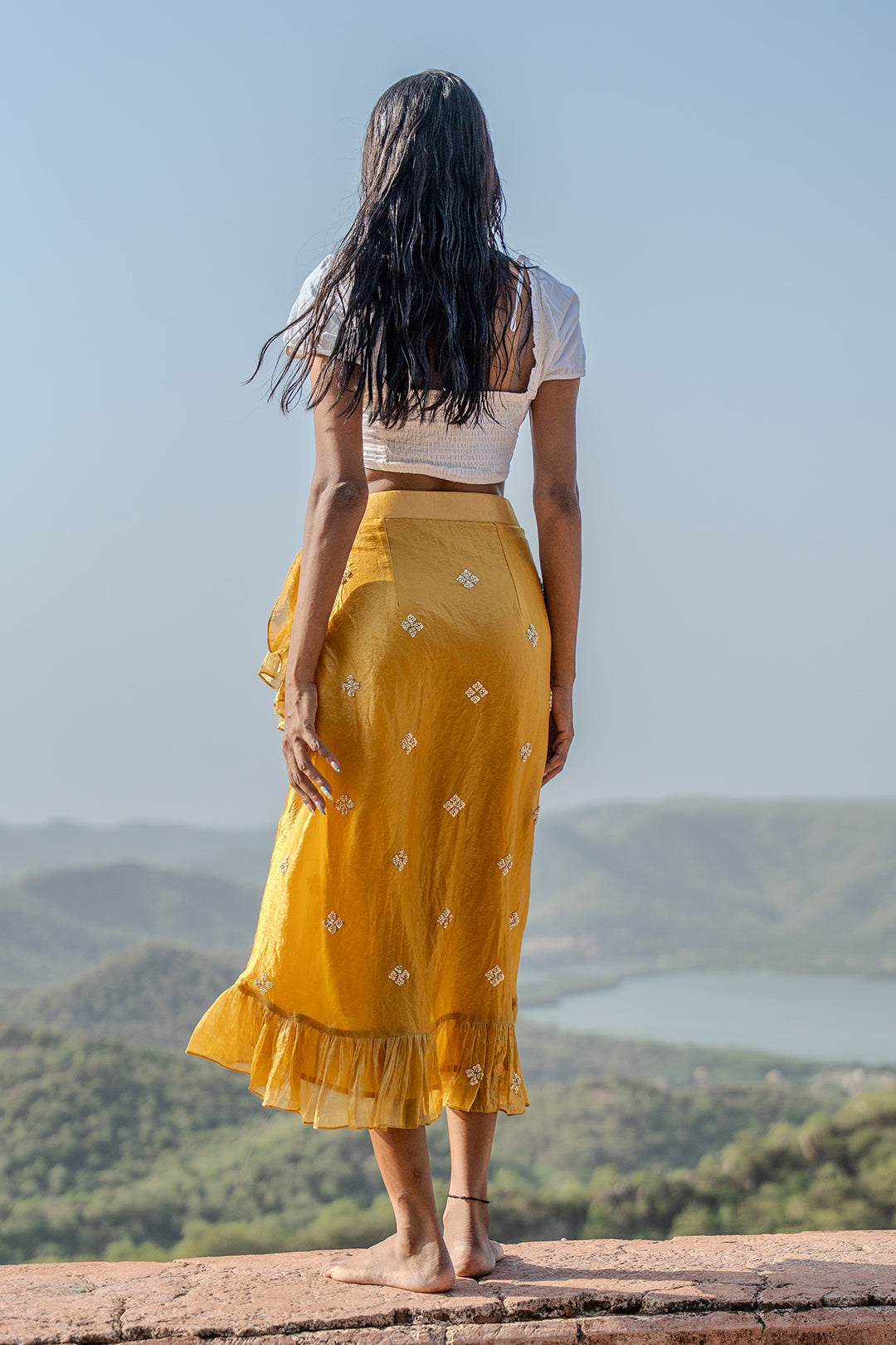 Citrine Wrap Skirt