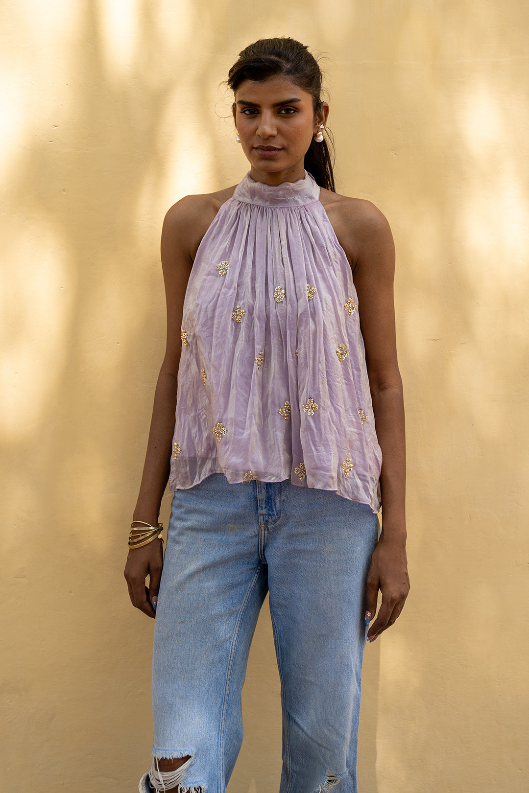 Selenite Halter Top