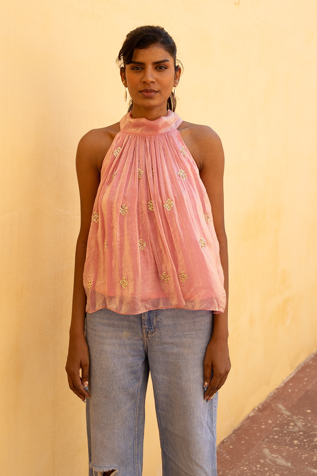 Rhodonite Halter Top