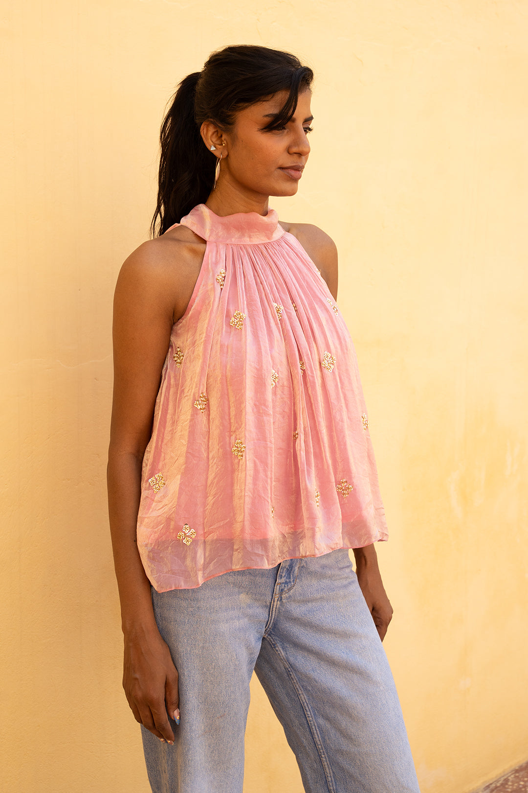Rhodonite Halter Top