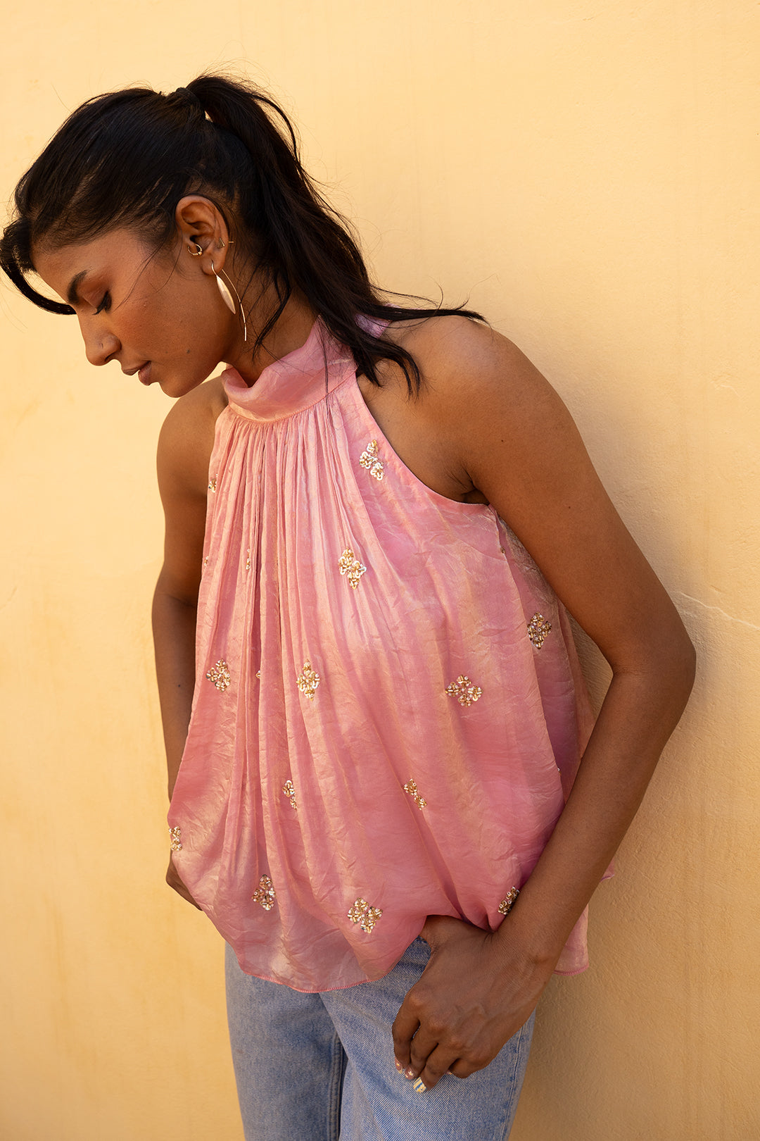 Rhodonite Halter Top