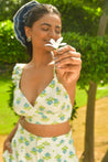 Teal Bloom Ruffle Set - Anasi