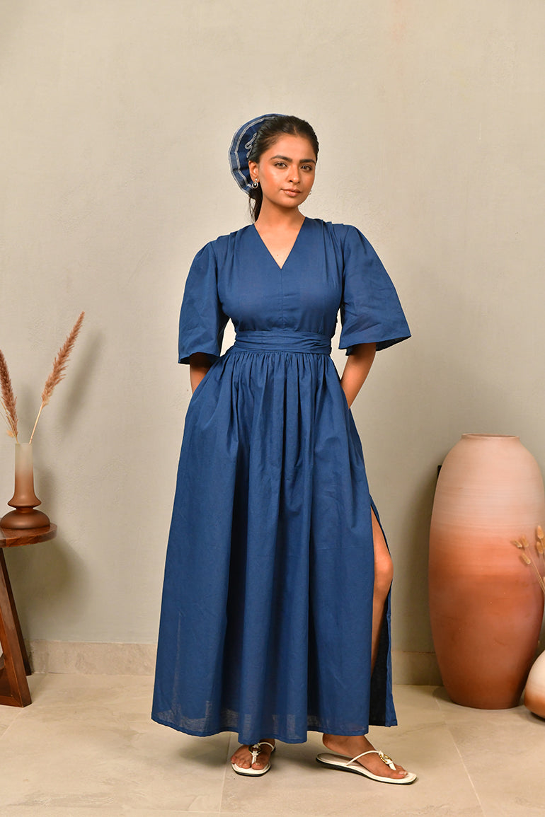 Cobalt Drift Dress - Anasi