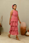Dahlia Frill Midi Dress - Anasi
