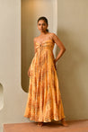 Golden Poppy Maxi Dress - Anasi