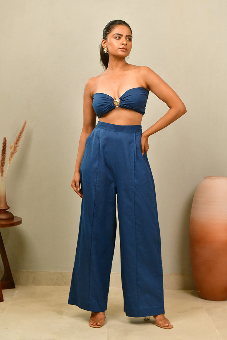 Cobalt Tide Co-Ord Brallete - Anasi