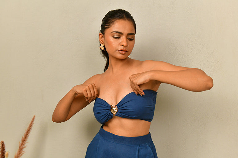 Cobalt Tide Co-Ord Brallete - Anasi